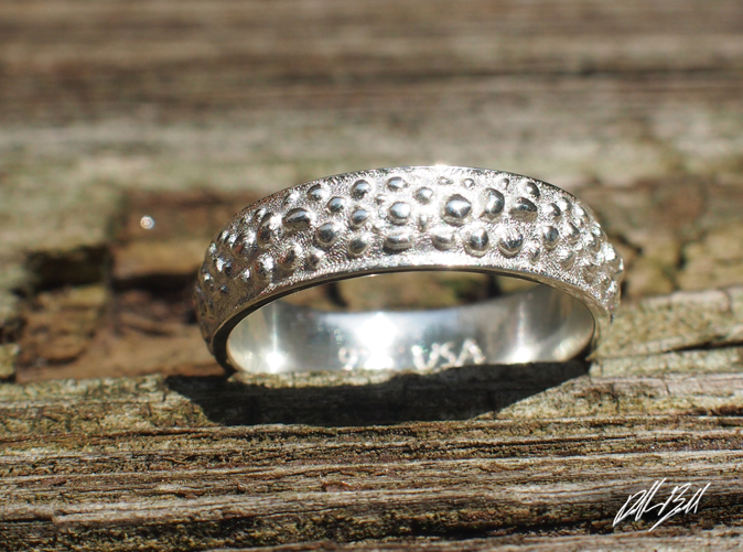 Pebble Ring Silver Print