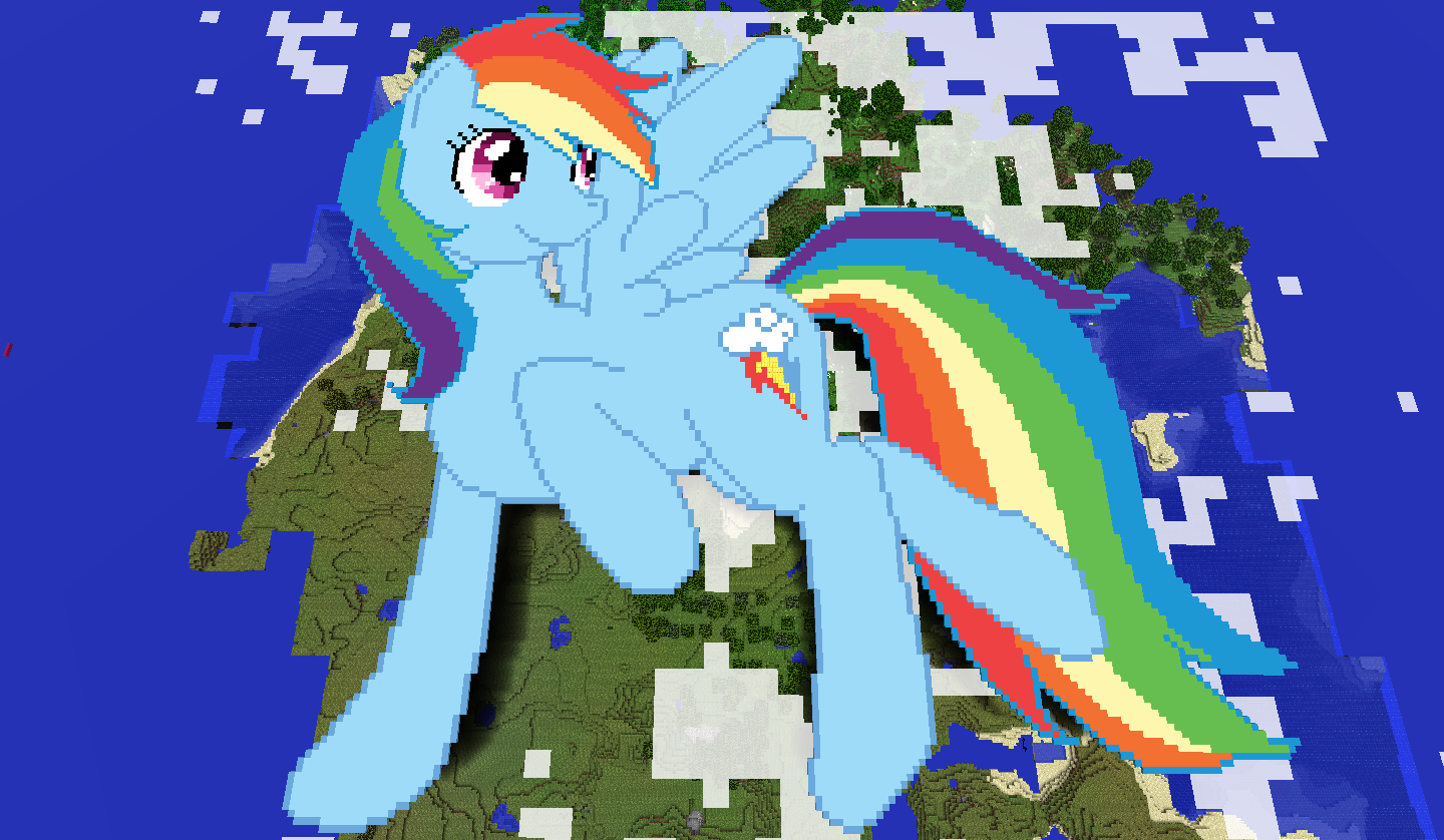 Rainbow Dash Minecraft