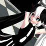 MMD Hip Sway Dance Black And White Miku