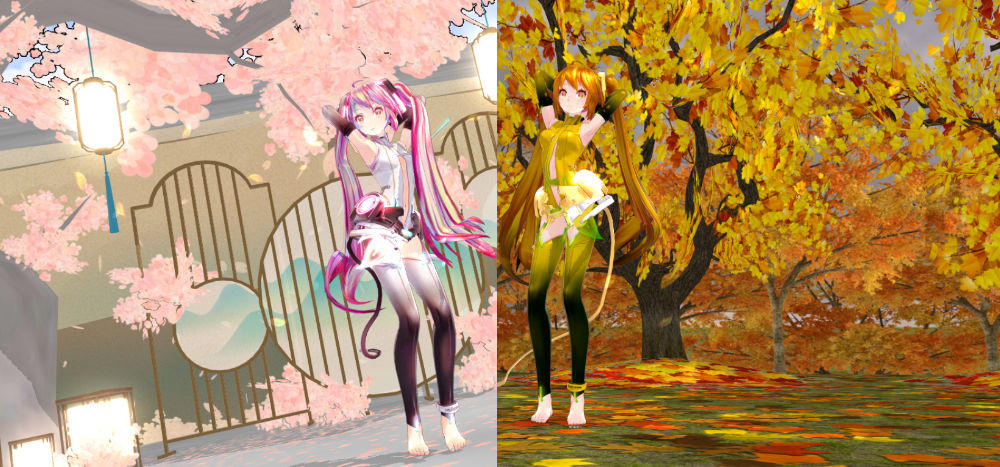 Spring Mmd MMD Hip Sway Spring And Autumn Miku by Magentacordia on DeviantArt