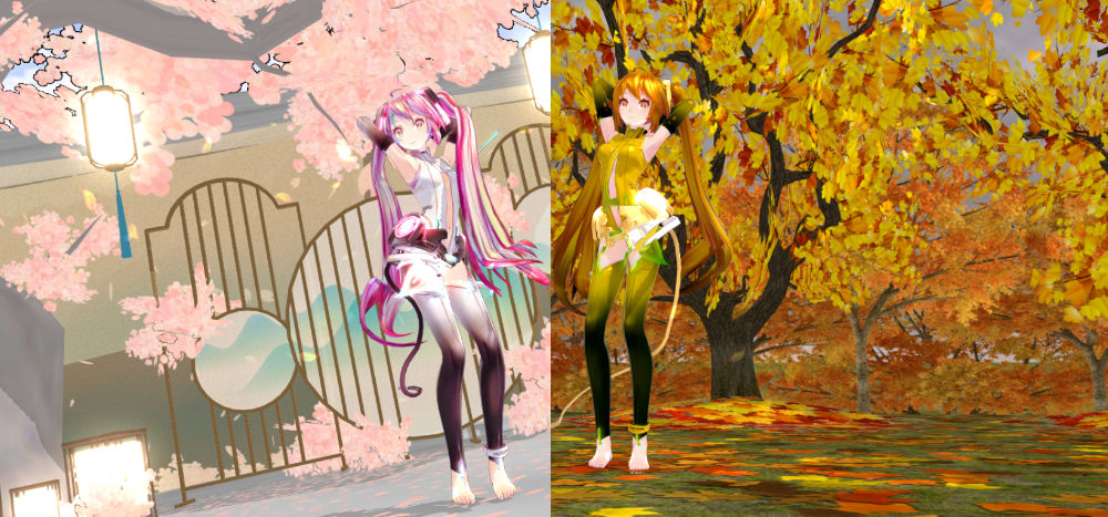Mmd Spring MMD Hip Sway Spring And Autumn Miku by Magentacordia on DeviantArt