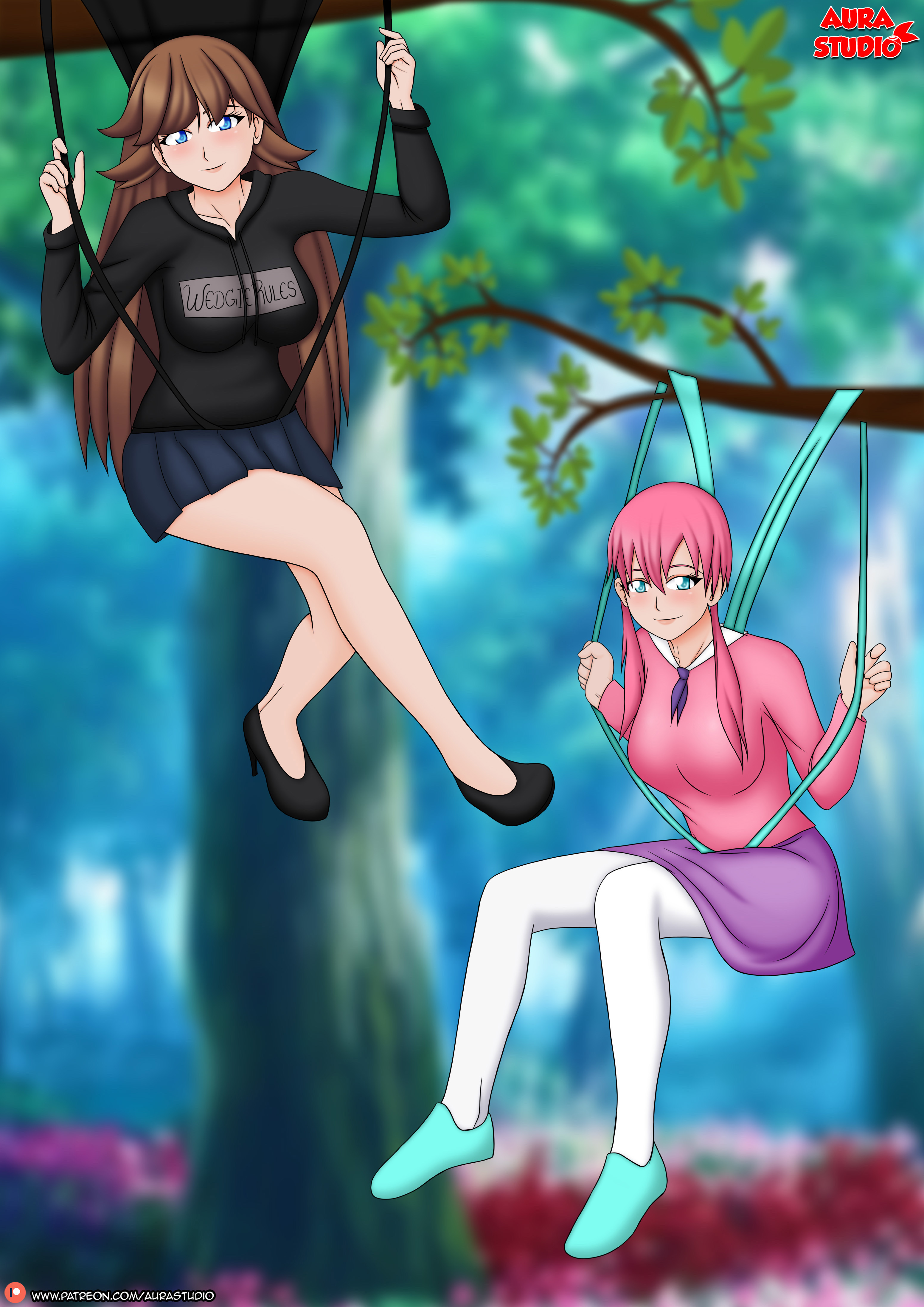Emily X Amiya Swing Wedgie Wedgie Rules Edition By Wedgiemask75 On Deviantart