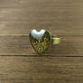 Steampunk heart shaped ring by NestreJewellery