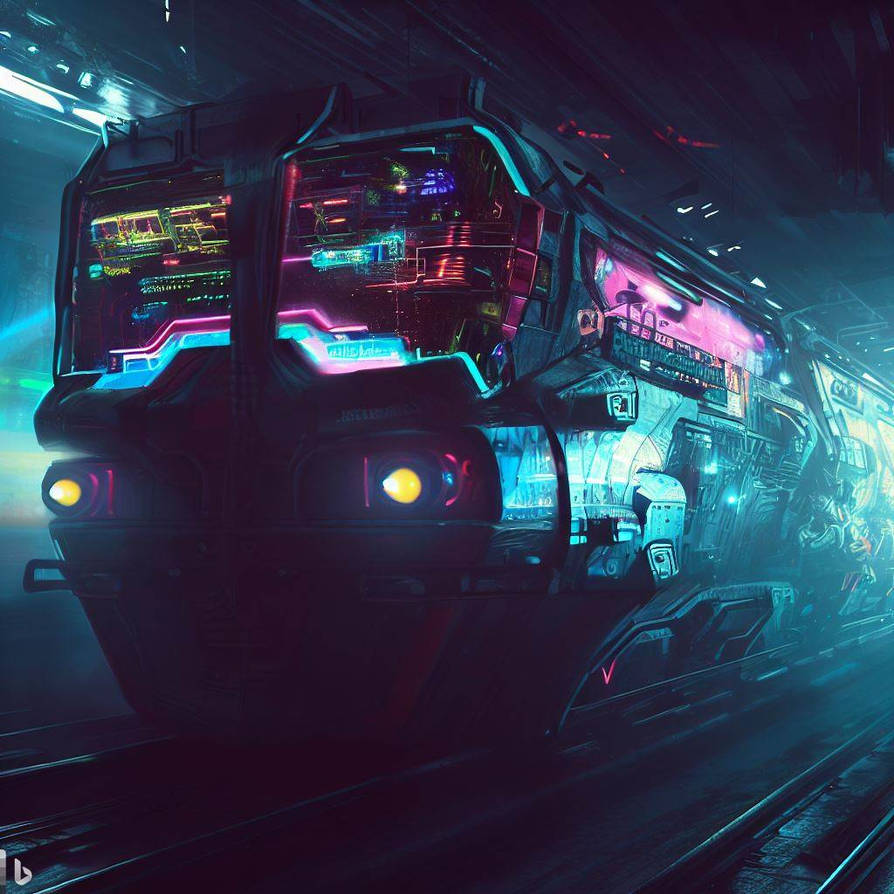 Cyberpunk Train by scarletwitch72 on DeviantArt