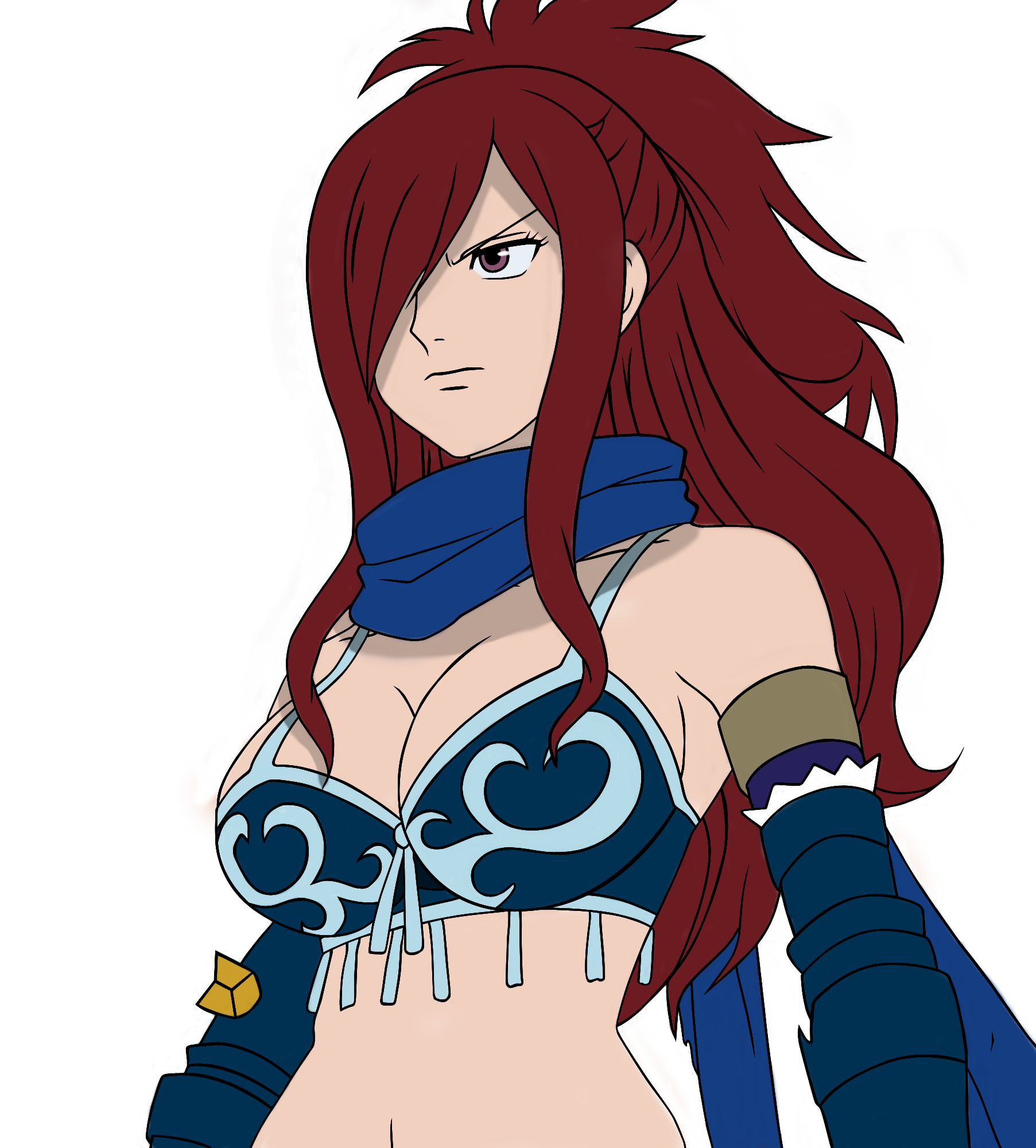 Erza Knightwalker Coloring.