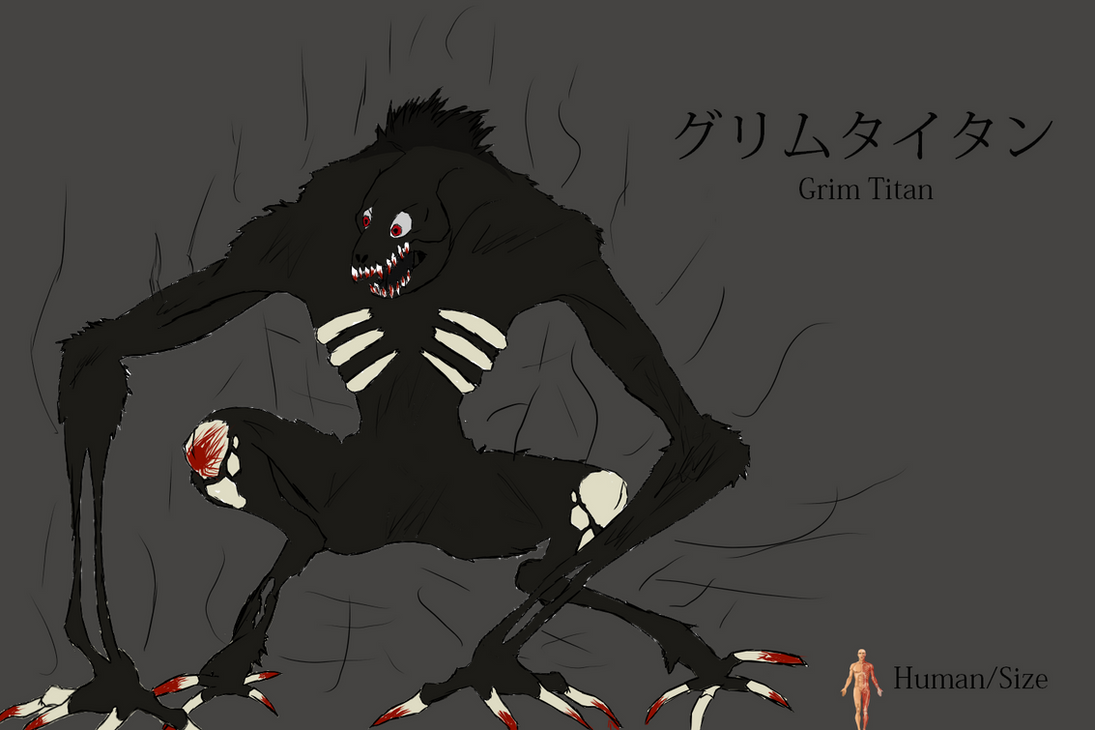 pic Attack On Titan Titan Form Oc aot oc the grim titan by letusdrawnow