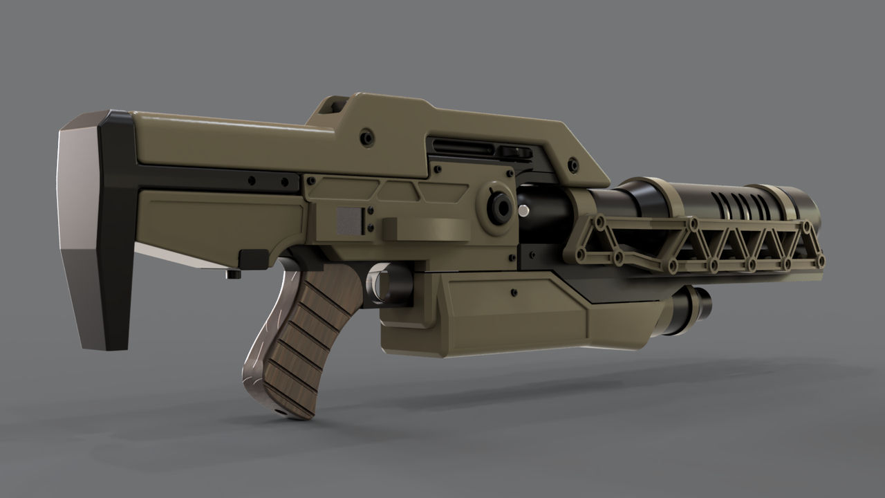 Xm Alien Rifle XM99A Phased Plasma Pulse Rifle by paulsboutique3d on DeviantArt