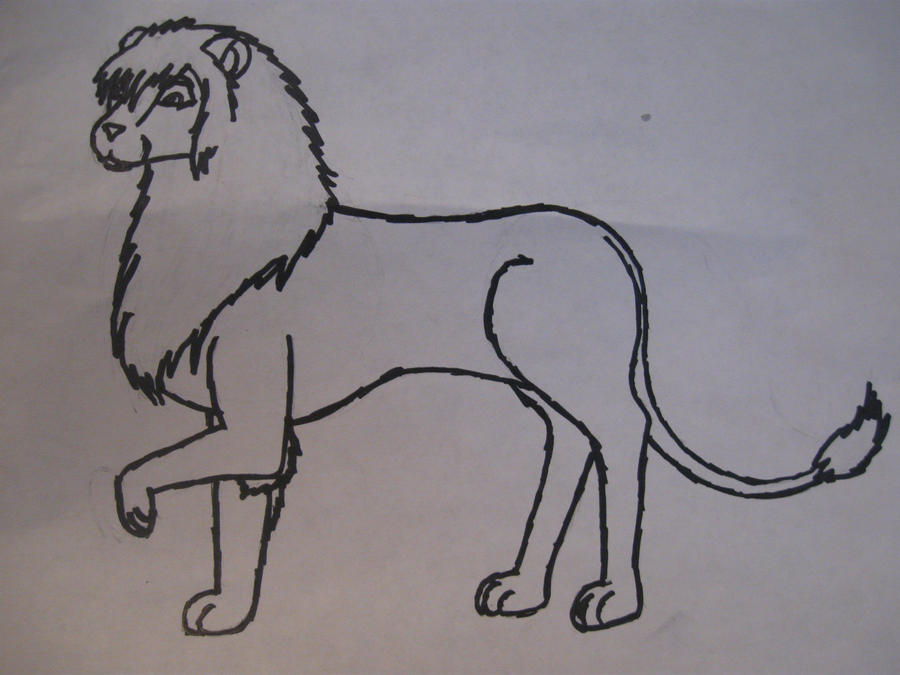 Lion Line Art