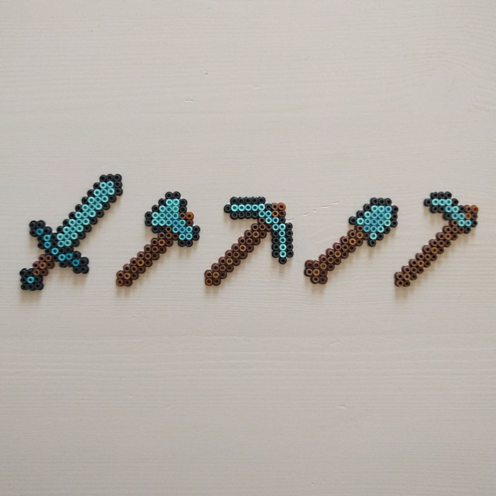 Minecraft tools diamond by ThisThatWithCat on DeviantArt