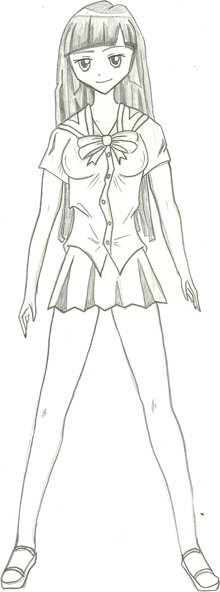 Manga Girl Full Body By Draversx On Deviantart