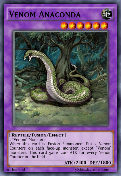 anaconda yugioh card Predaplant Verte - MGED-EN036 - Premium Gold Rare may be 1st or Unlimited Edition Venom Anaconda by Y0shin on
