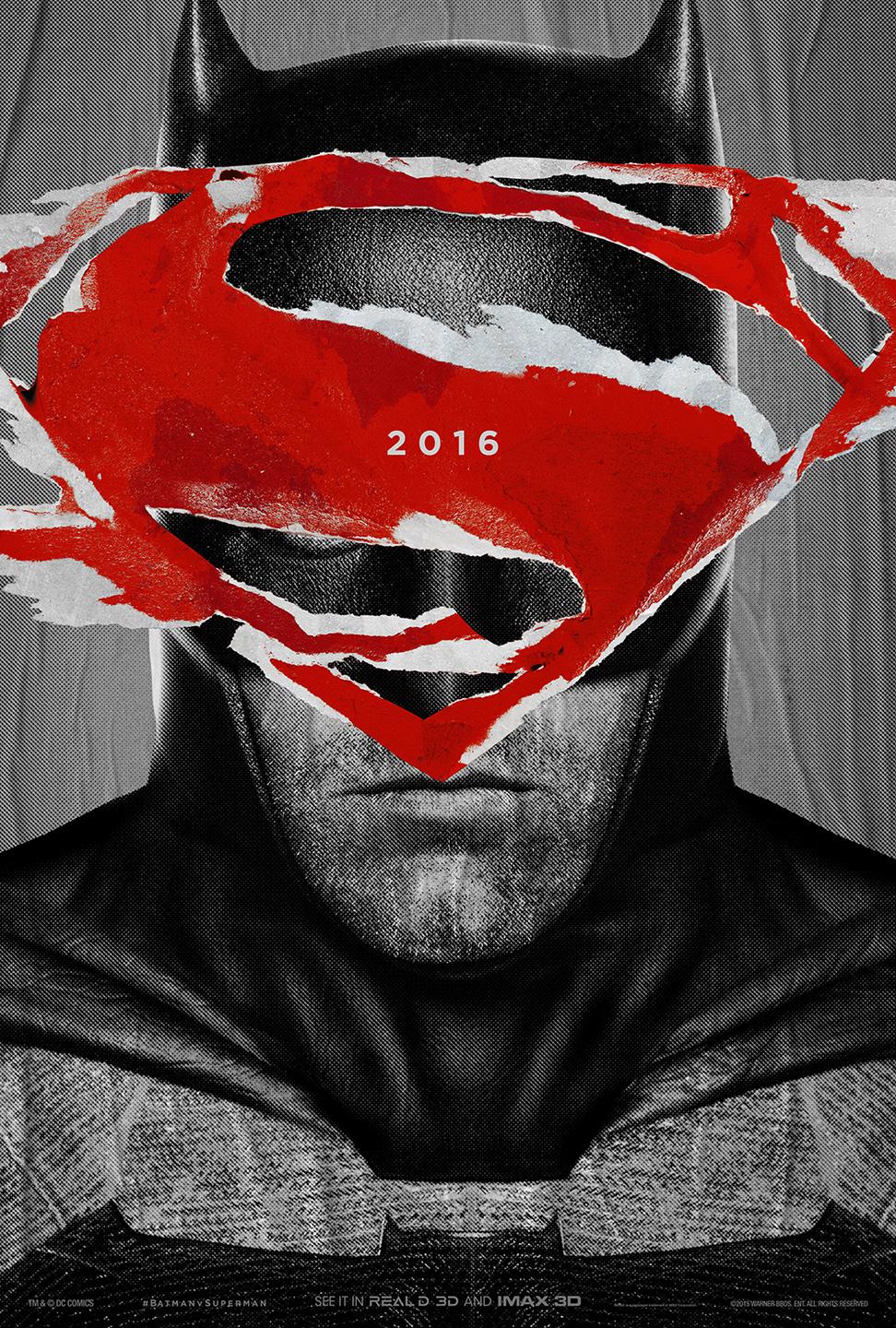 Batman V Superman:  Dawn Of Justice teaser poster