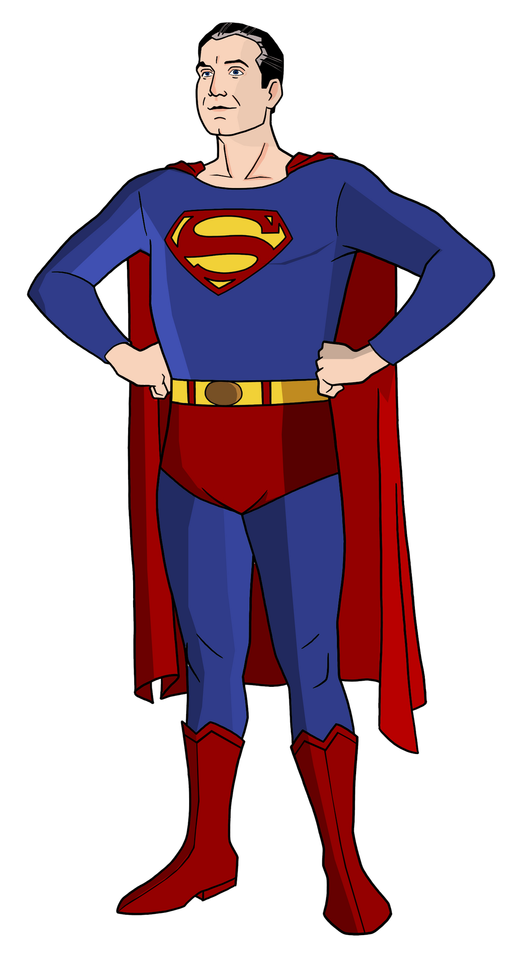 George Reeves Colorized George Reeves Superman by Alexbadass on DeviantArt