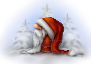 Little Santa out in the snow by Ploopie Little Santa out in the snow by Ploopie