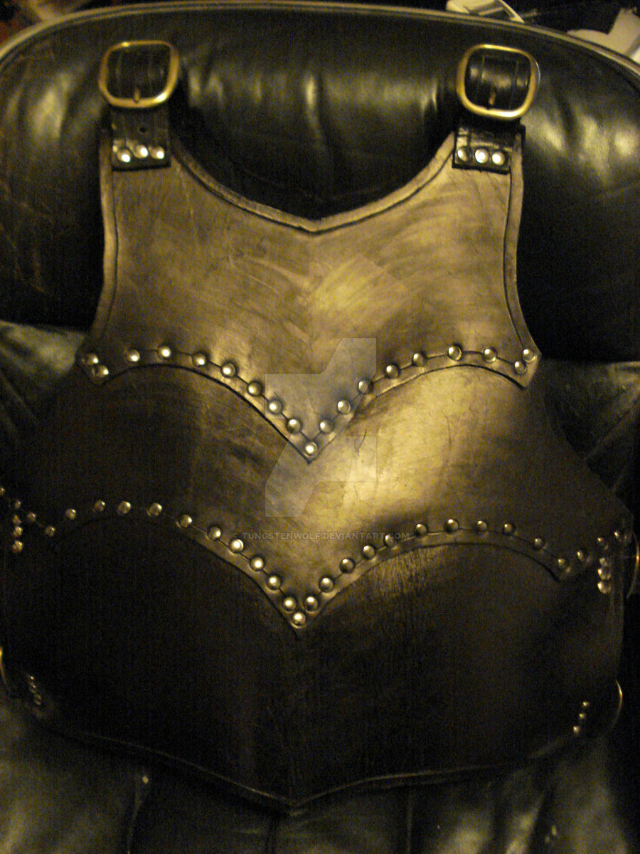 Black Leather Chestplate