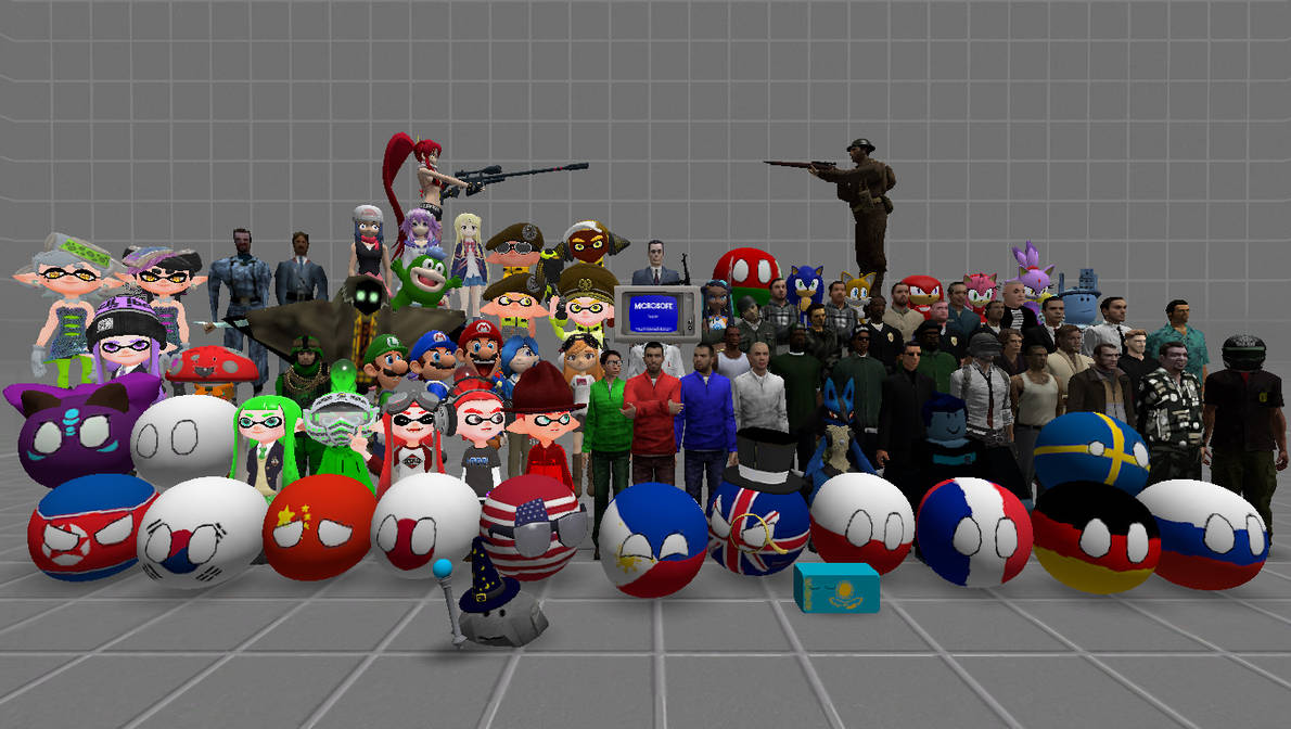 Every character that i put in Garry's Mod by chip599XX on DeviantArt