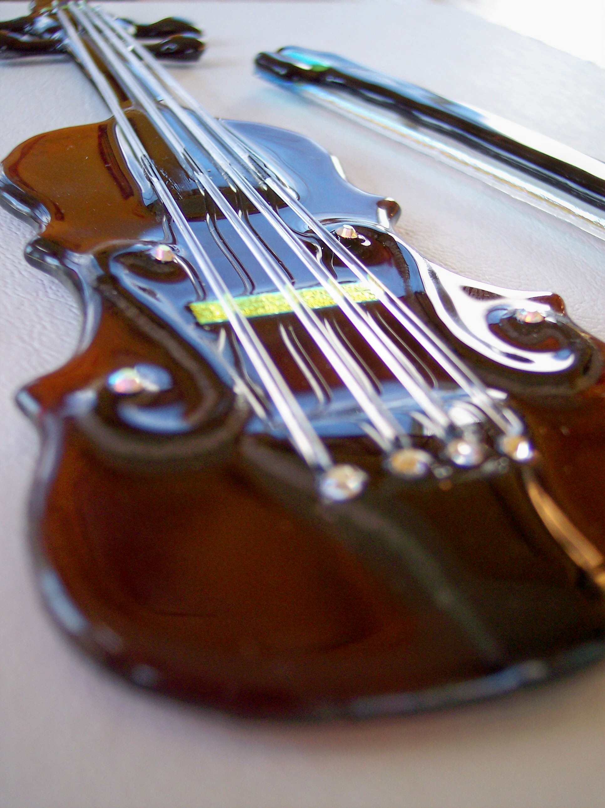 Fused Glass Violin - II