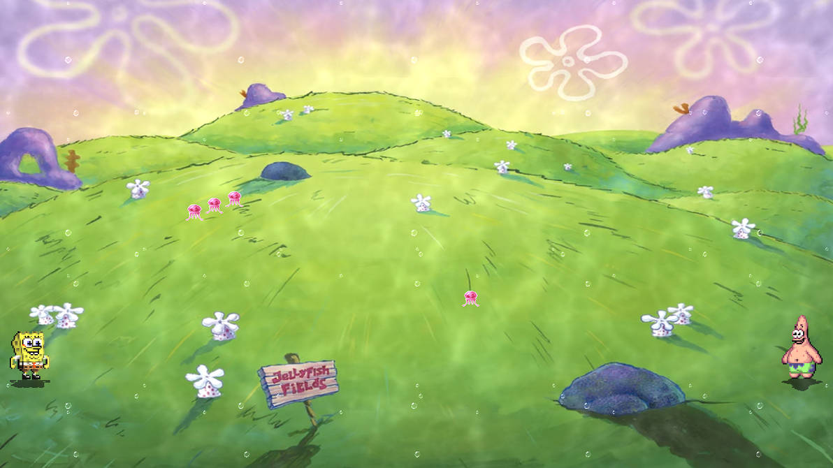 Jellyfish Fields - SpongeBob by MugenGamer1 on DeviantArt