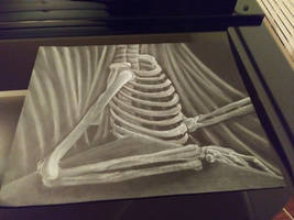 Skelton out of pastel