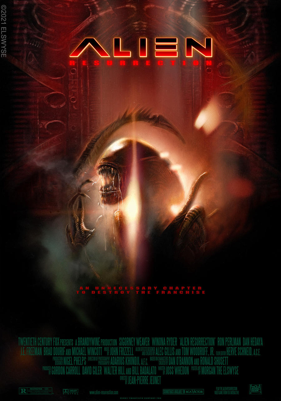 Alien Quadrilogy Movie Posters - 1997 by Elswyse on DeviantArt