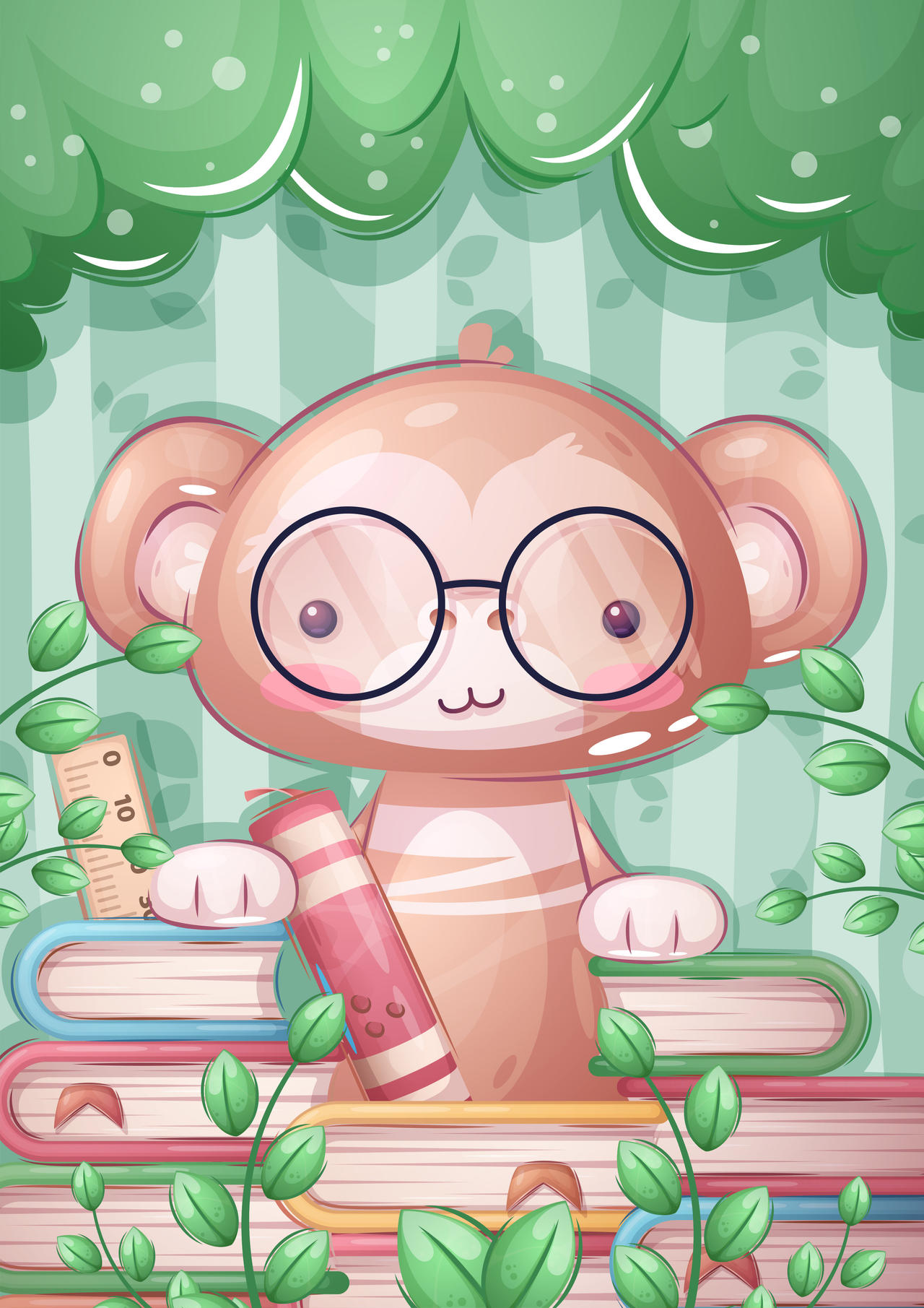 Monkey Books by jeffdoute on DeviantArt
