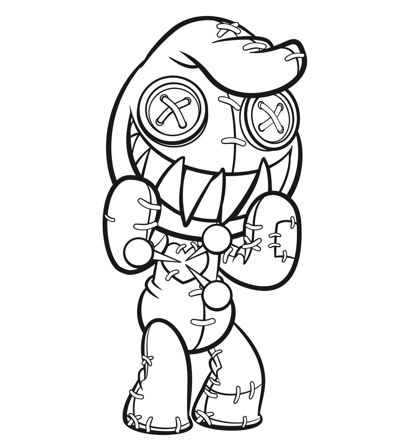 Voodoo Doll Coloring Page By Jeffdoute On DeviantArt