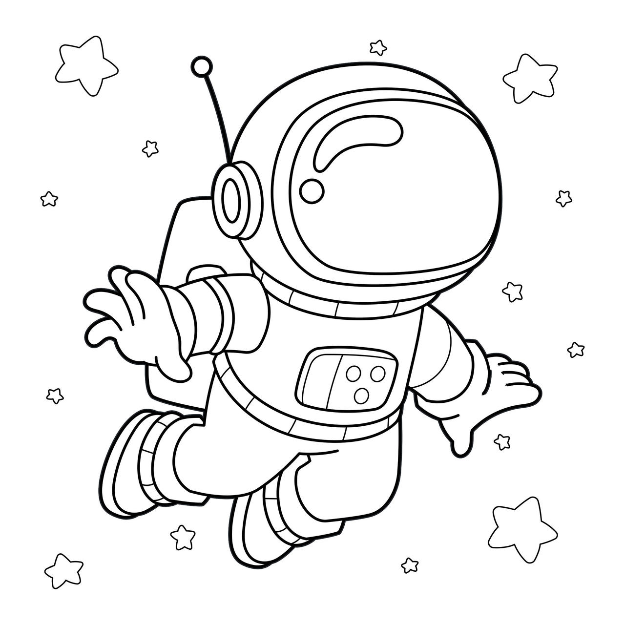 Free Printable Astronaut Coloring Pages For Kids Space