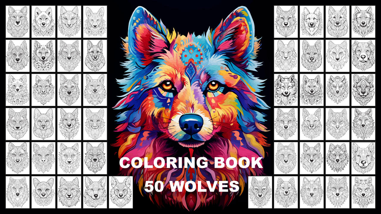 Wolves Coloring Pages Deviantart Coloring Book - 50 Enchanting Wolves by jeffdoute on DeviantArt