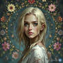Floral Halo - Portrait of Ethereal Grace