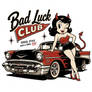 🎀🔥 Vintage 1940s Pin-Up Mascot — Retro Cartoon Bombshell T-Shirt / 300 DPI PNG