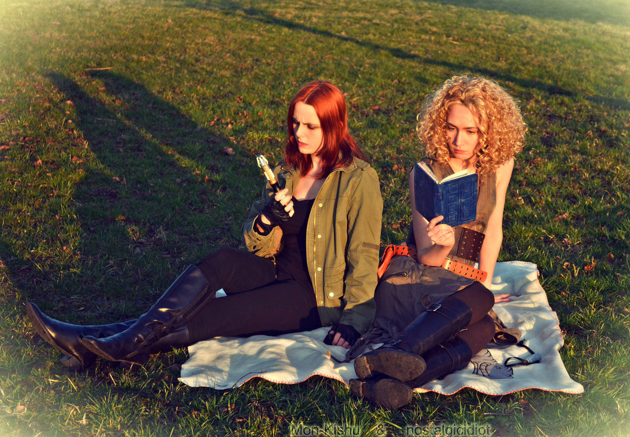 Amy Pond and River Song Cosplay Doctor Who by Mon-Kishu