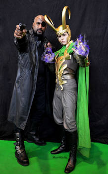 Loki and Nick Fury Cosplay Comic Con 2016 Germany