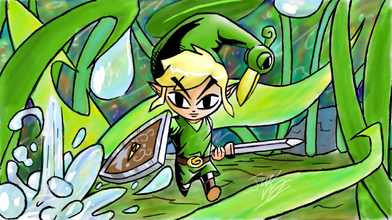 Minish Cap - Art Academy drawing