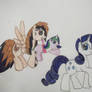 mlp fionna,rarity and my OC!