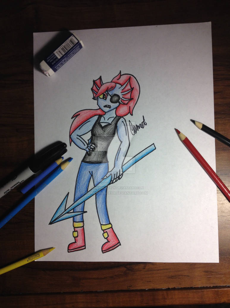 Undertale Fan Art #1 : Undyne by Comet-Glaceon on DeviantArt