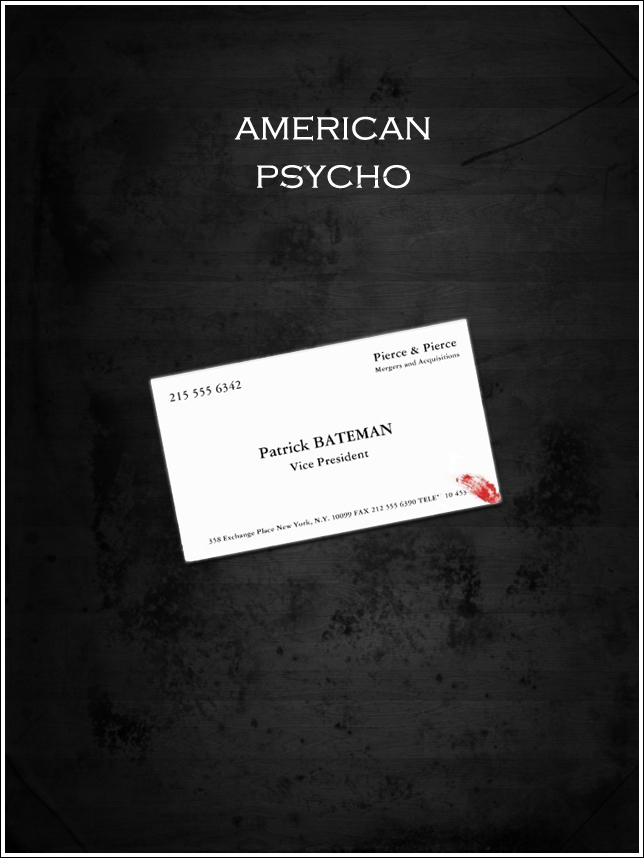 American Psycho Movie Poster/minimalist Movie Poster/film Poster/patrick  Bateman Art 