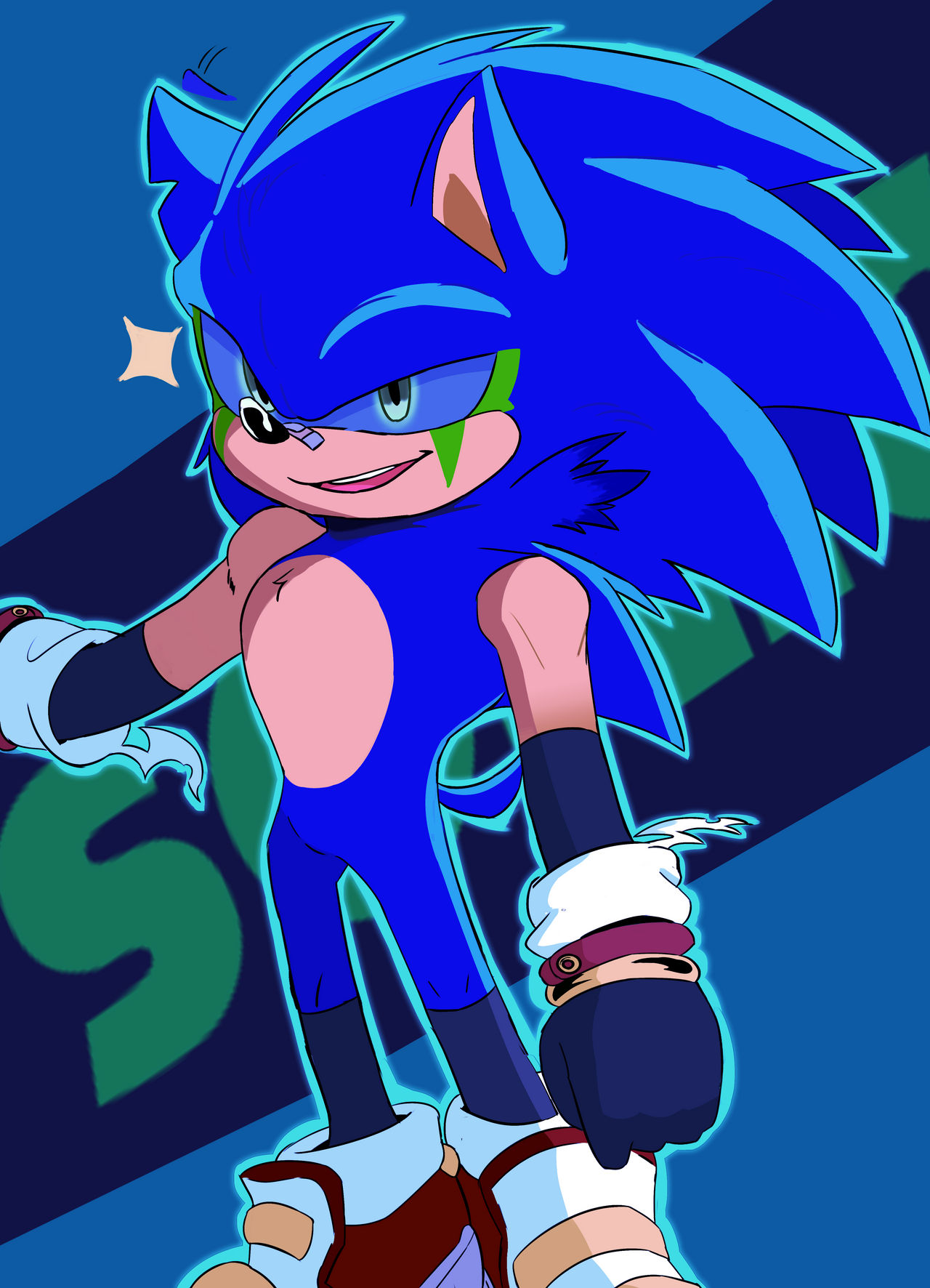 Sonic AU Design by on DeviantArt