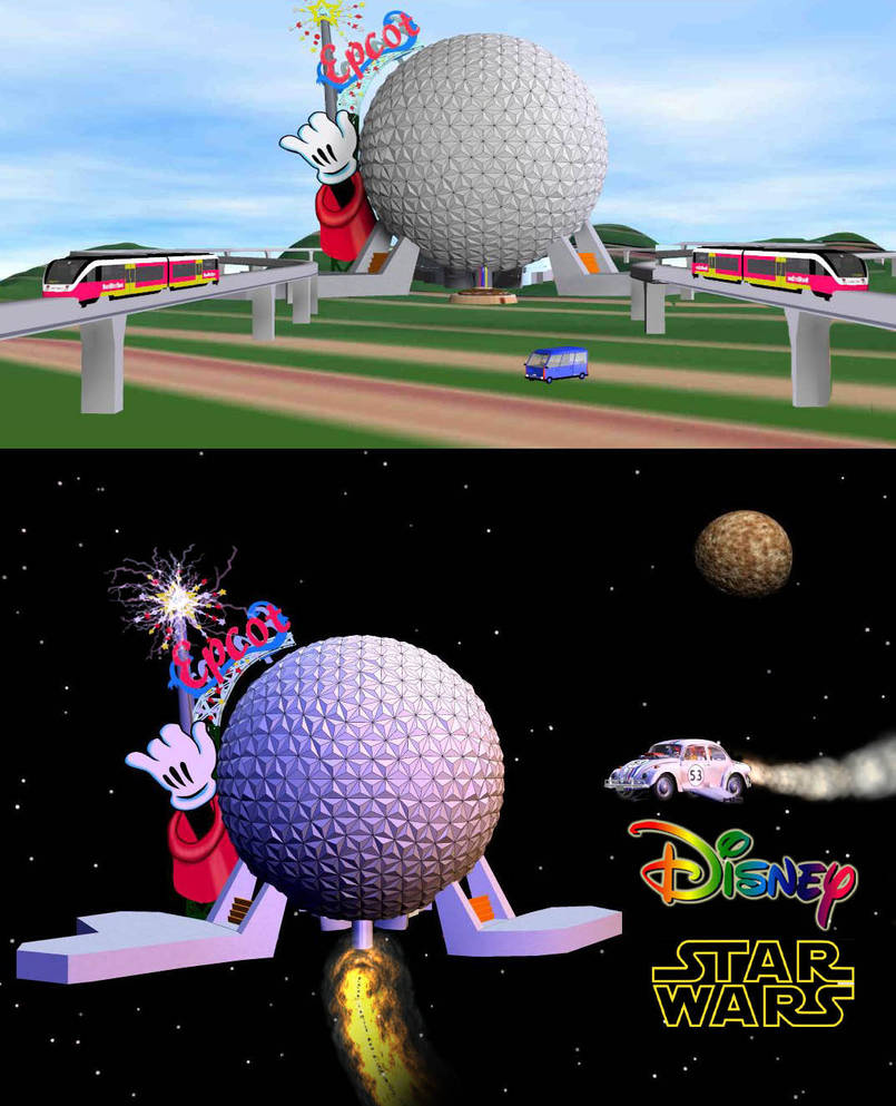 Epcot Space Ship Earth by Gustvoc on DeviantArt