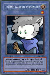 leo midevil person guy card