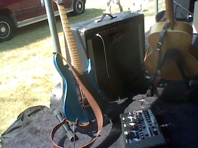 Church Band: Blue Electric Guitar