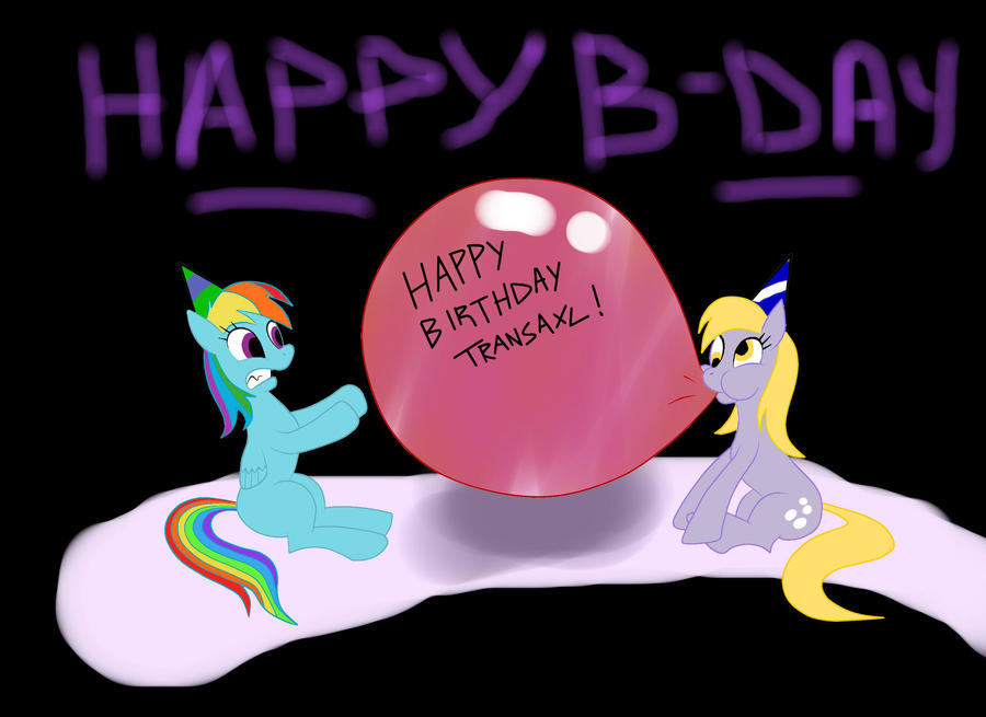 Derpy Blowing A Balloon