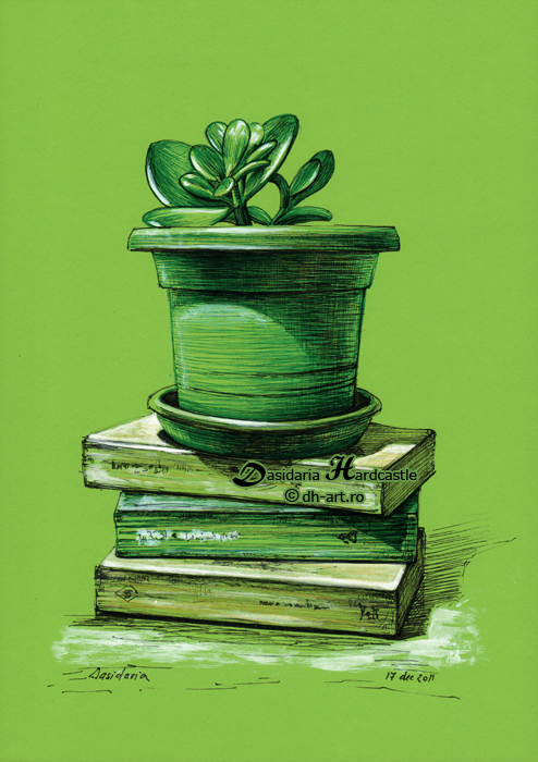 Crassula and books