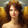 angel with a tiara