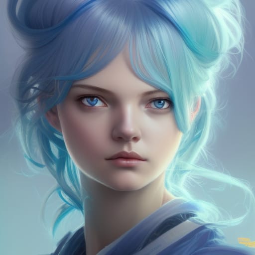 Defit Blue Girl cute blue girl by artistvera311 on DeviantArt