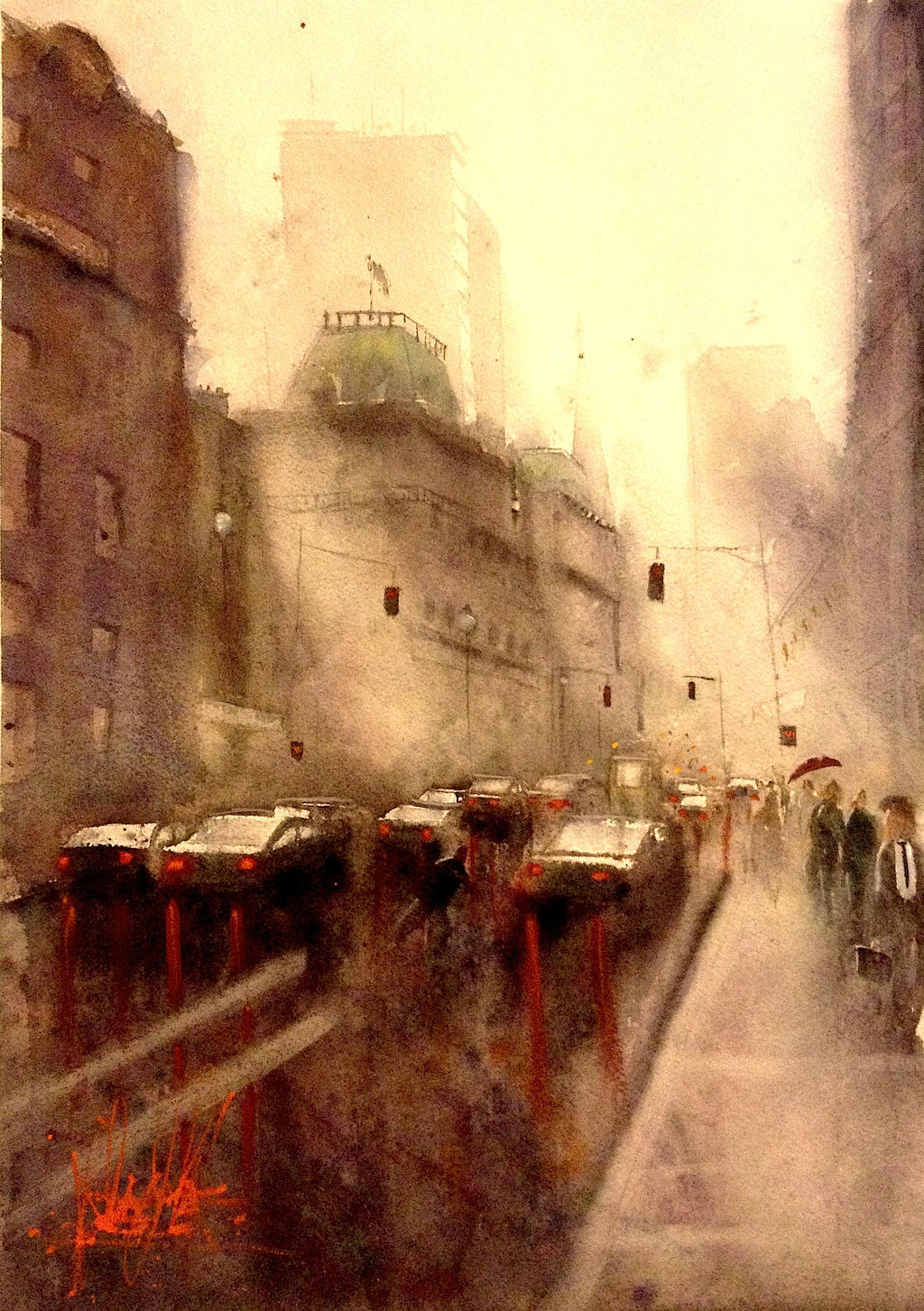 Storm at Peak Hour by Xandyclause