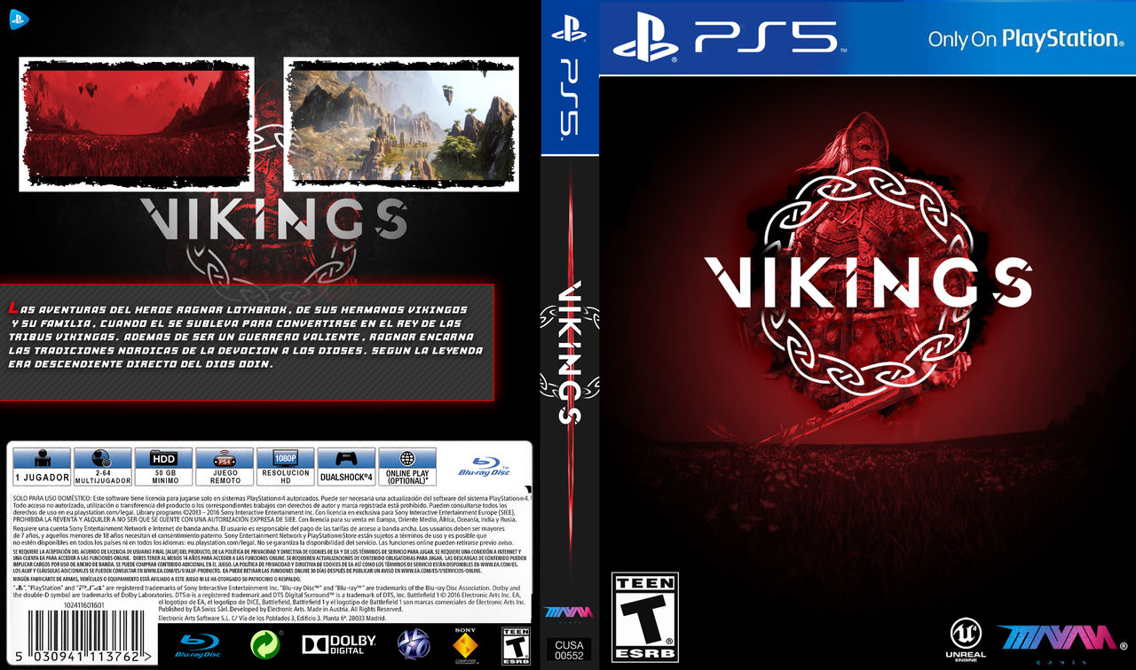PS5 Video Game Cover Design by RedDragon0101 on DeviantArt