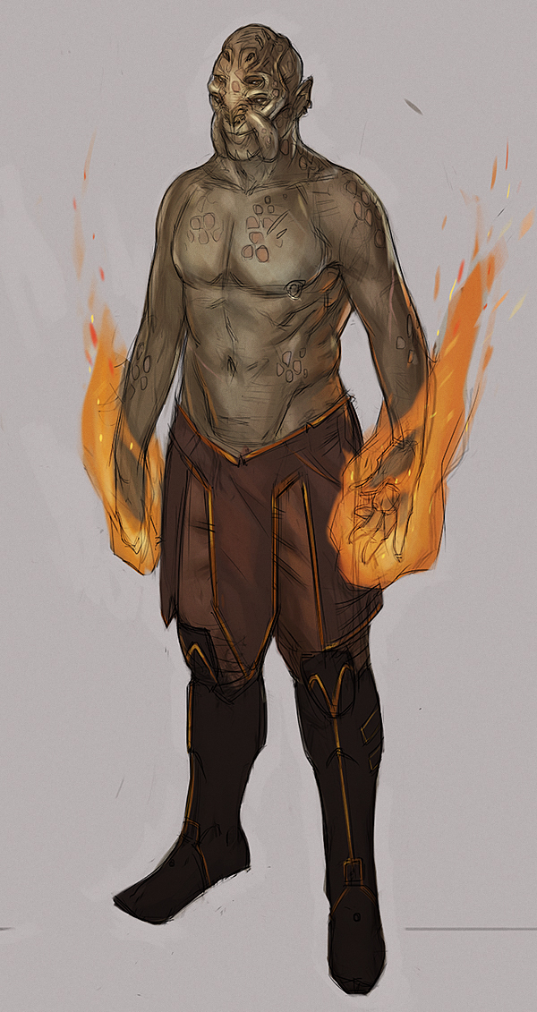 Batarian Firebender