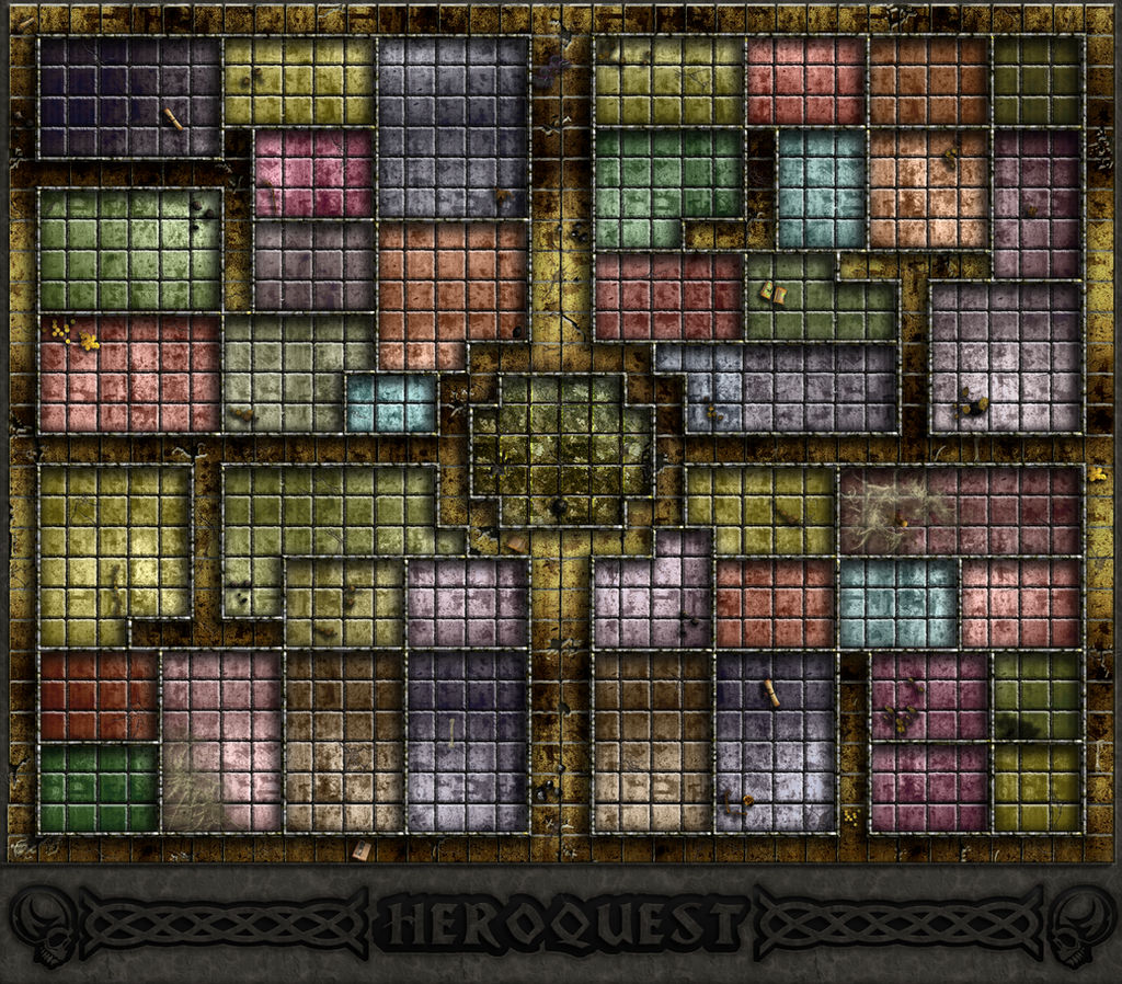 Hero quest board expanded concept V3