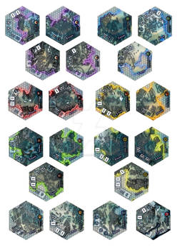 Frontier Wars Card game tile concept