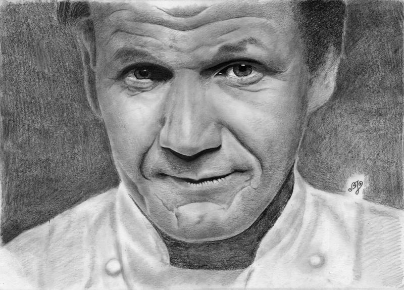 Gordon Ramsay portrait HQ by th3blackhalo on DeviantArt